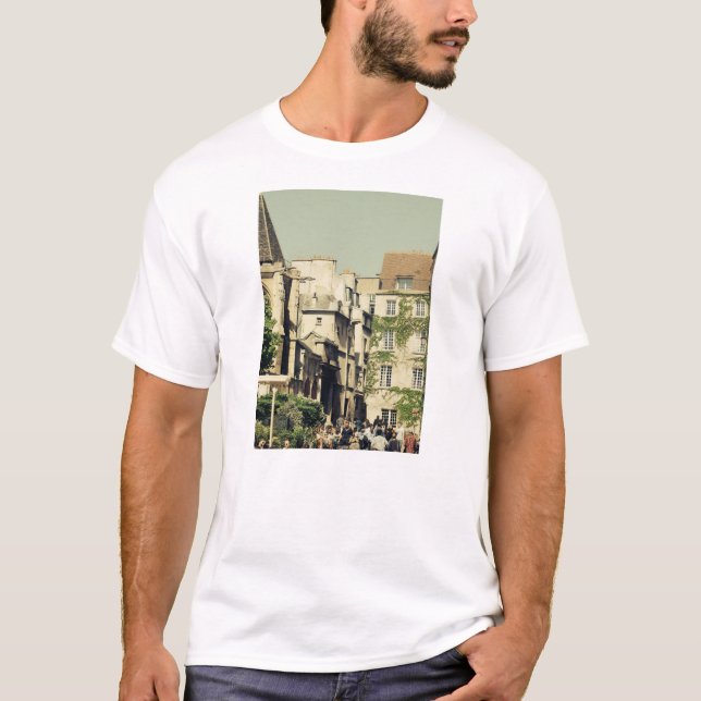 Le Marais in Paris, France, Idyllic Architecture T-Shirt (Front)