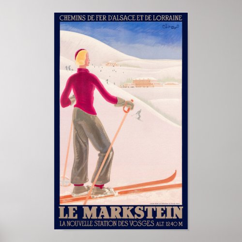 Le Markstein France Vintage Poster 1930