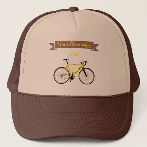 Le meilleur papy est cycliste trucker hat