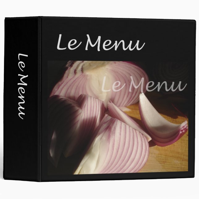 Le Menu Large Recipe Binder (Front/Spine)