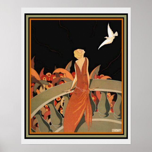 "Le Messager" by Halouze Ca 1925 16 x 20 Poster (Front)