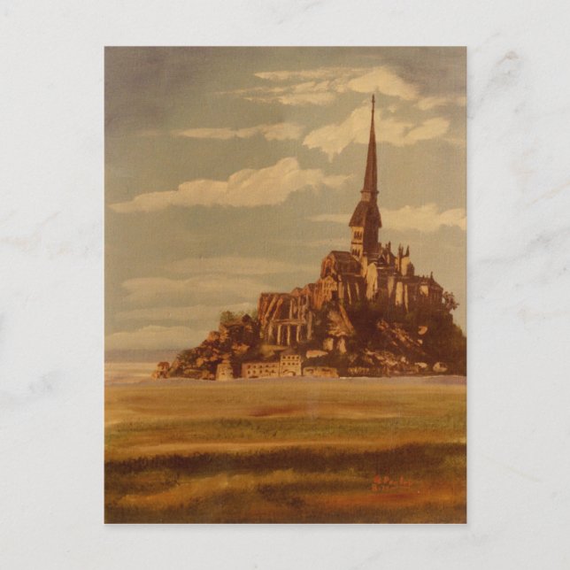Le Mont Saint-Michel, Brittany, France Postcard (Front)