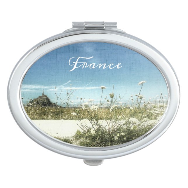 Le Mont Saint Michel France Architecture Compact Mirror (Front)