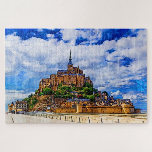 Le Mont Saint Michel France Jigsaw Puzzle