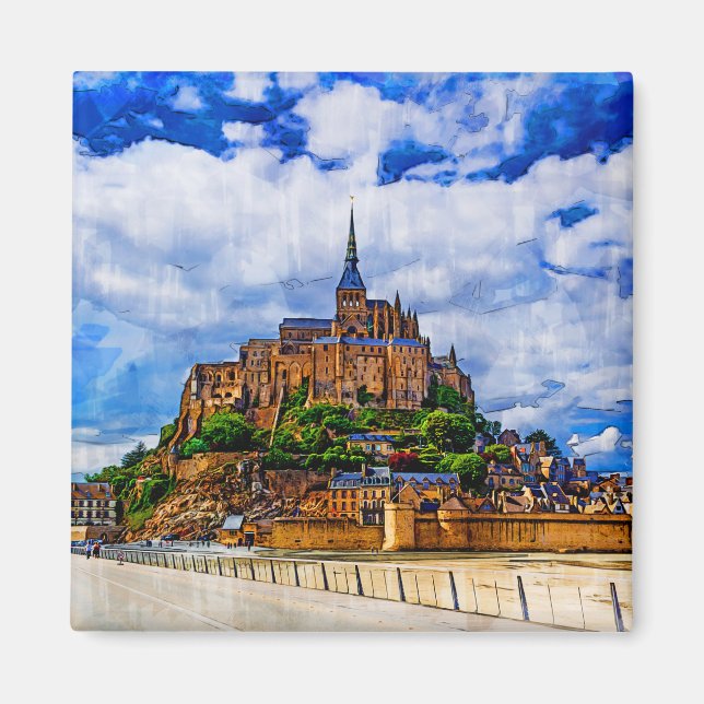 Le Mont Saint Michel, France Magnet (Front)