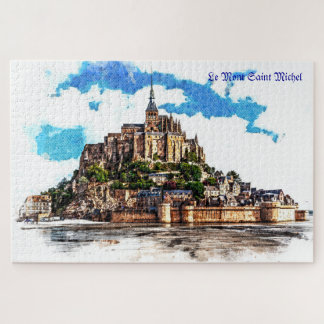 Le Mont Saint Michel in Normandy, France. Jigsaw Puzzle