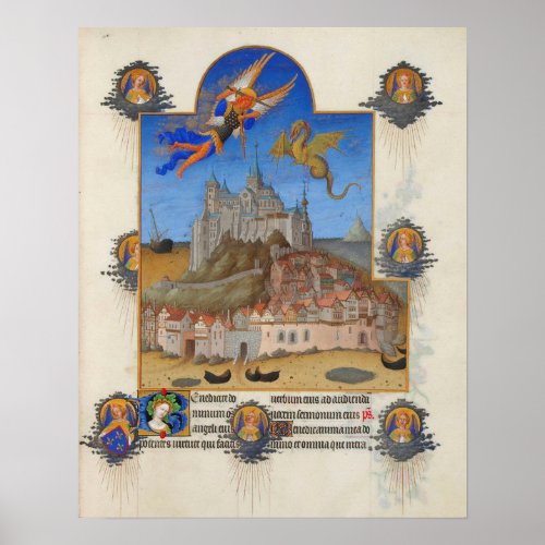Le Mont_Saint_Michel _ The Mass of Saint Michael Poster