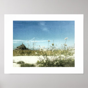 Le Mont Saint Michel View Normandy France Poster
