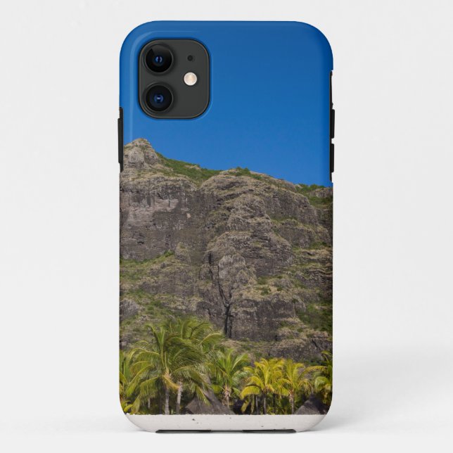 Le Morne Brabant Mauritius with blue sky Case-Mate iPhone Case (Back)