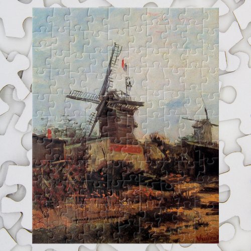 Le Moulin de Blute Fin by Vincent van Gogh Jigsaw Puzzle