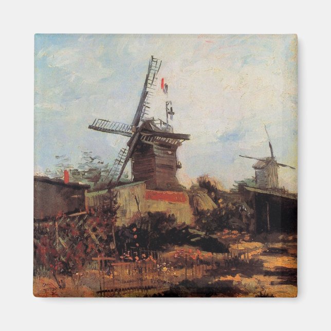 Le Moulin de Blute Fin by Vincent van Gogh Magnet (Front)