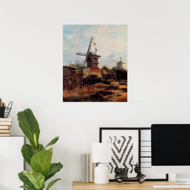 Le Moulin de Blute Fin by Vincent van Gogh Poster (Home Office)