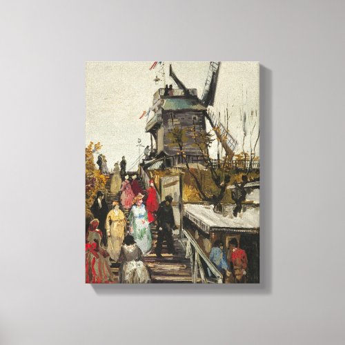 Le Moulin de Blute_Fin _ Van Gogh _ c1886 Canvas Print