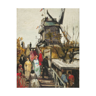 Le Moulin de Blute-Fin - Van Gogh - c1886 Canvas Print