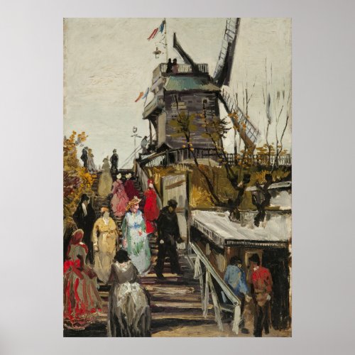 Le Moulin de Blute_Fin _ Van Gogh _ c1886 Poster