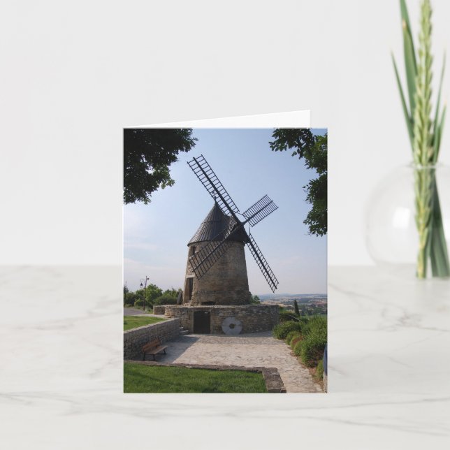 Le Moulin de Cugarel, Castelnaudary Holiday Card (Front)