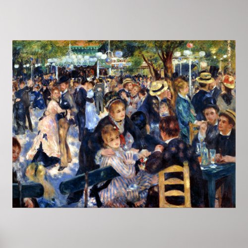 Le Moulin de la Galette by Auguste Renoir Fine Art Poster