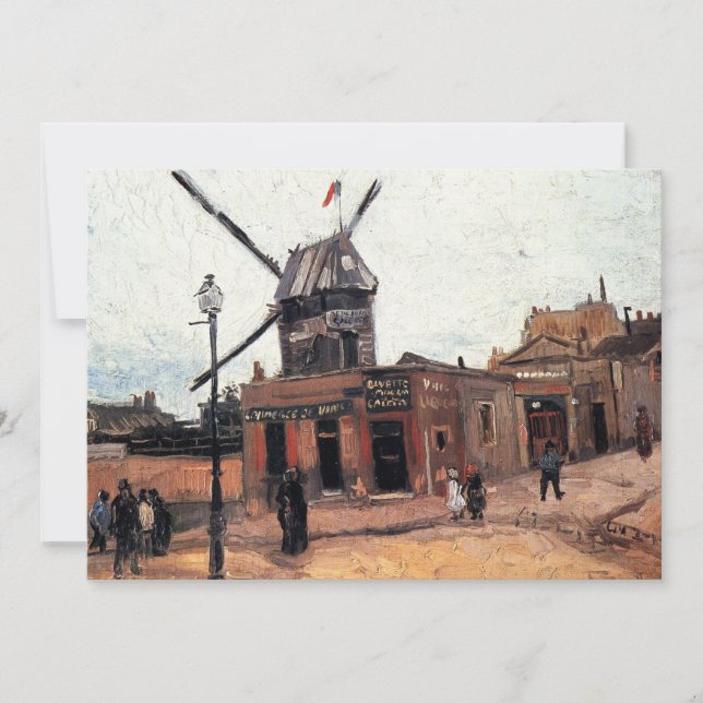 Le Moulin de la Galette by Vincent van Gogh (Front)