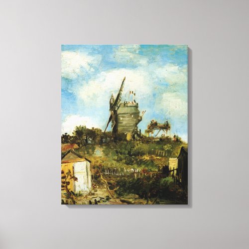 Le Moulin de la Galette by Vincent van Gogh Canvas Print