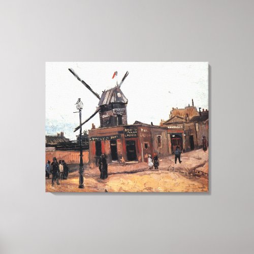 Le Moulin de la Galette by Vincent van Gogh Canvas Print