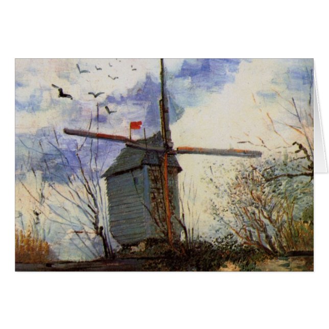Le Moulin de la Galette by Vincent van Gogh Cards (Front Horizontal)