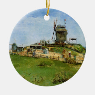 Le Moulin de la Galette by Vincent van Gogh Ceramic Ornament