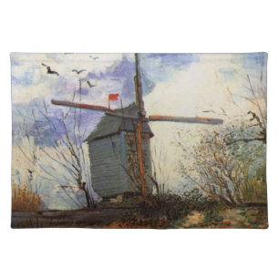 Le Moulin de la Galette by Vincent van Gogh Cloth Placemat