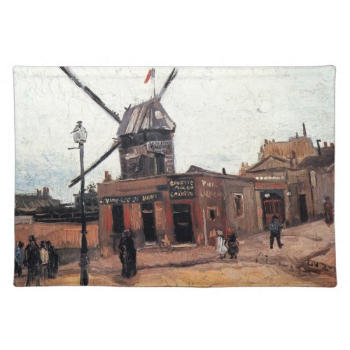 Le Moulin de la Galette by Vincent van Gogh Cloth Placemat