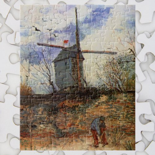Le Moulin de la Galette by Vincent van Gogh Jigsaw Puzzle