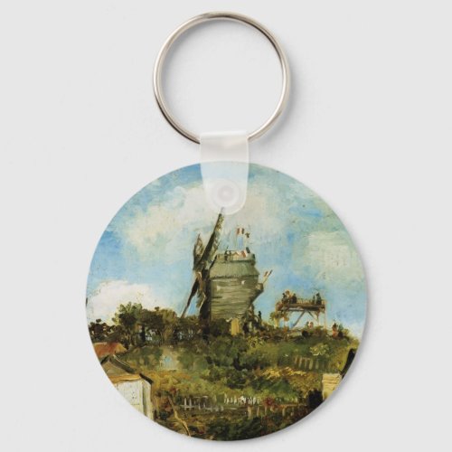 Le Moulin de la Galette by Vincent van Gogh Keychain