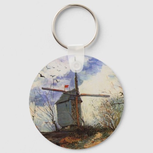 Le Moulin de la Galette by Vincent van Gogh Keychain