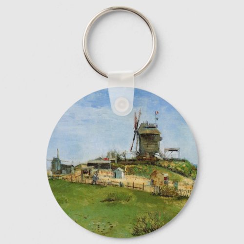 Le Moulin de la Galette by Vincent van Gogh Keychain