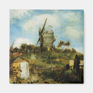 Le Moulin de la Galette by Vincent van Gogh Magnet