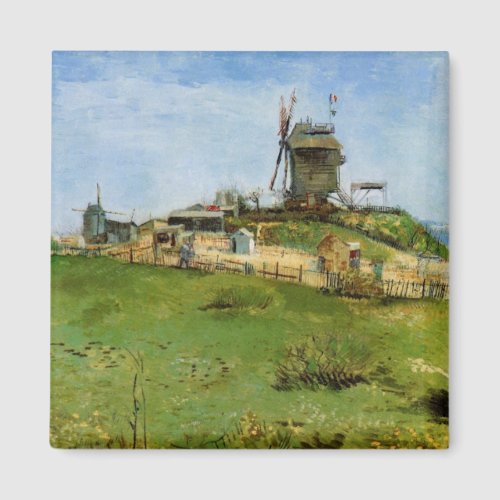 Le Moulin de la Galette by Vincent van Gogh Magnet