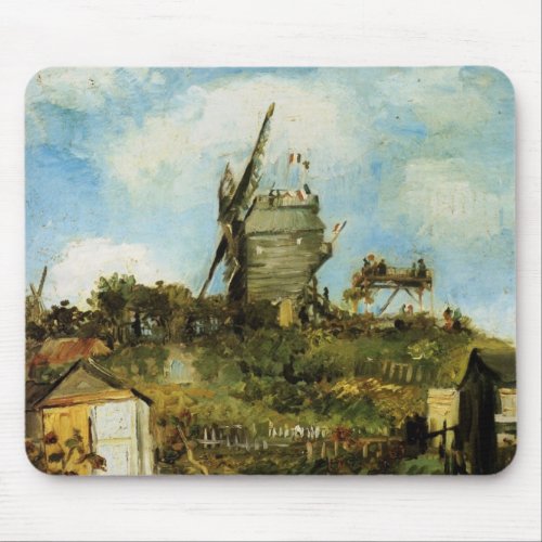 Le Moulin de la Galette by Vincent van Gogh Mouse Pad