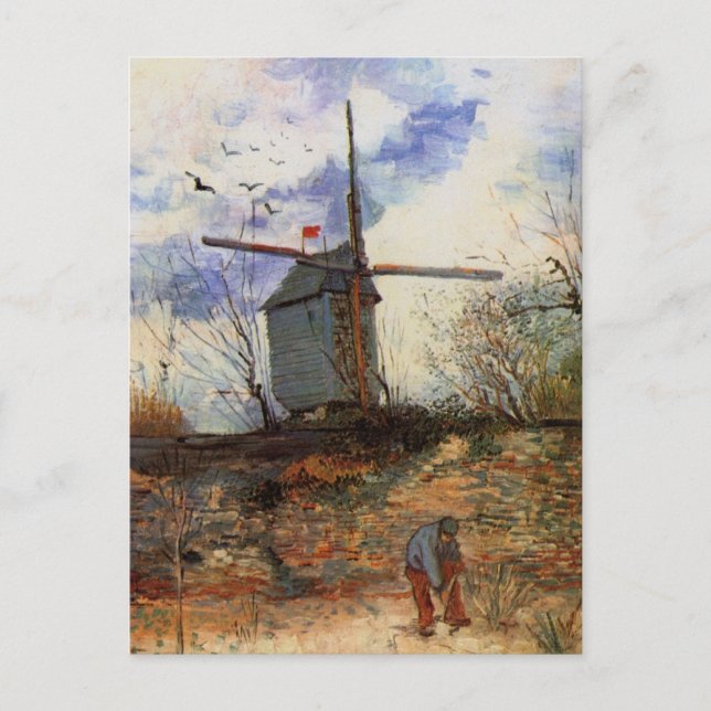 Le Moulin de la Galette by Vincent van Gogh Postcard (Front)