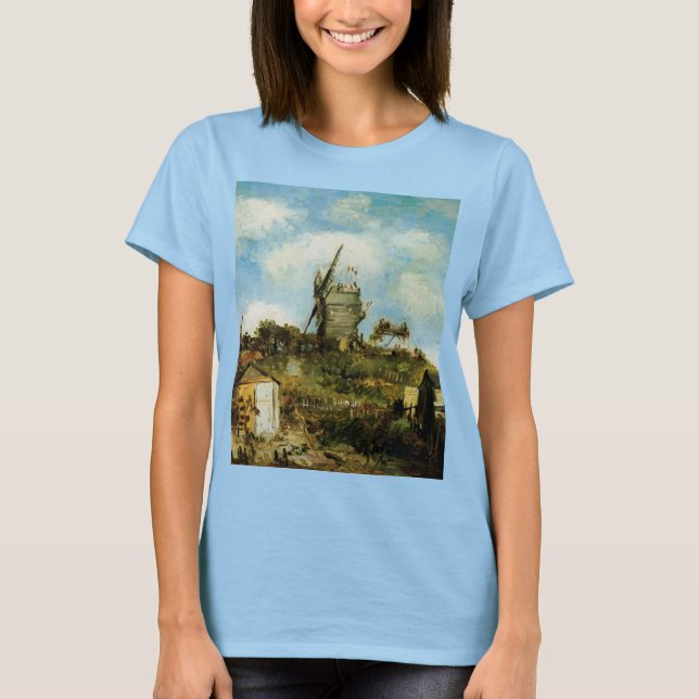 Le Moulin de la Galette by Vincent van Gogh T-Shirt (Front)
