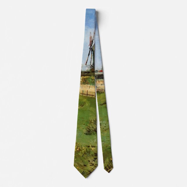 Le Moulin de la Galette by Vincent van Gogh Tie (Front)