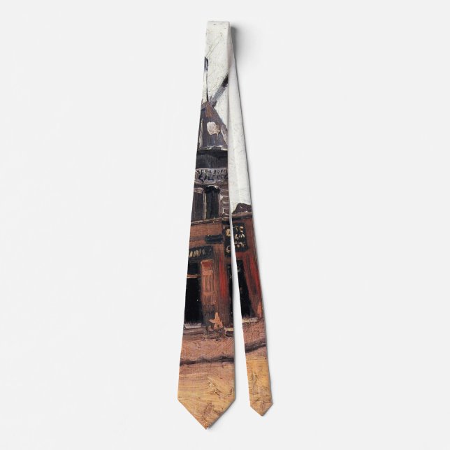 Le Moulin de la Galette by Vincent van Gogh Tie (Front)