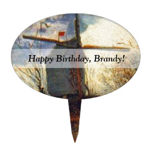 Le Moulin de la Galette Van Gogh Cake Topper