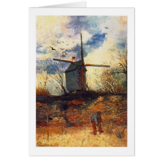 Le Moulin de la Galette Van Gogh Cards (Front)