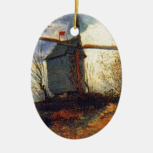 Le Moulin de la Galette Van Gogh Ceramic Ornament