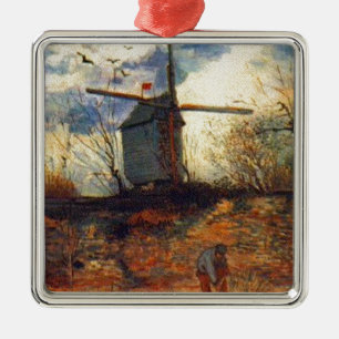 Le Moulin de la Galette Van Gogh Metal Ornament