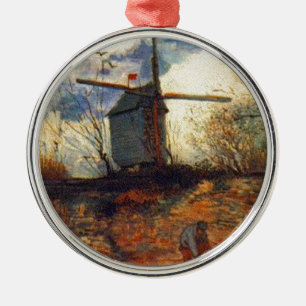 Le Moulin de la Galette Van Gogh Metal Ornament