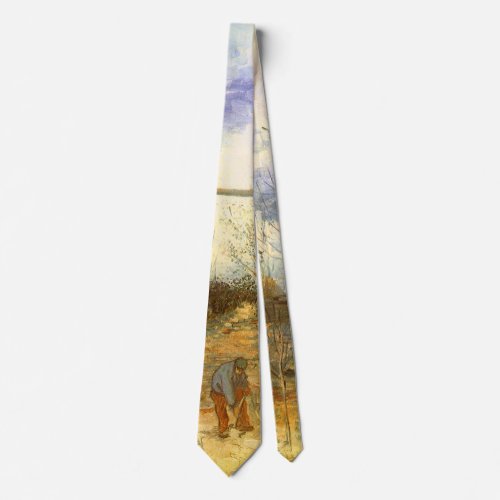 Le Moulin Galette by Vincent van Gogh Windmills Neck Tie