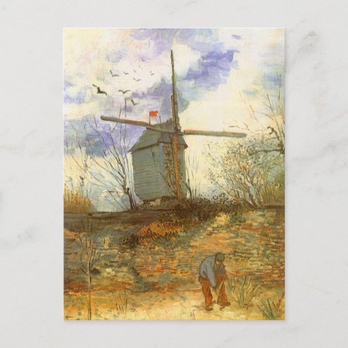 Le Moulin Galette by Vincent van Gogh Windmills Postcard