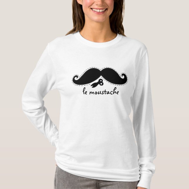 Le Moustache Deux T-Shirt (Front)