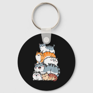 Le Of Kitty Cats Funny Cute Cat Lover For Girls Ki Keychain