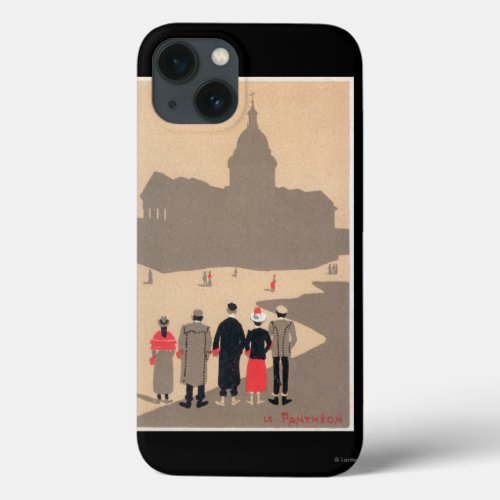 Le Pantheon Art Deco SceneParis France iPhone 13 Case