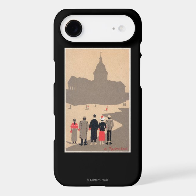Le Pantheon Art Deco SceneParis, France Case-Mate iPhone Case (Back)